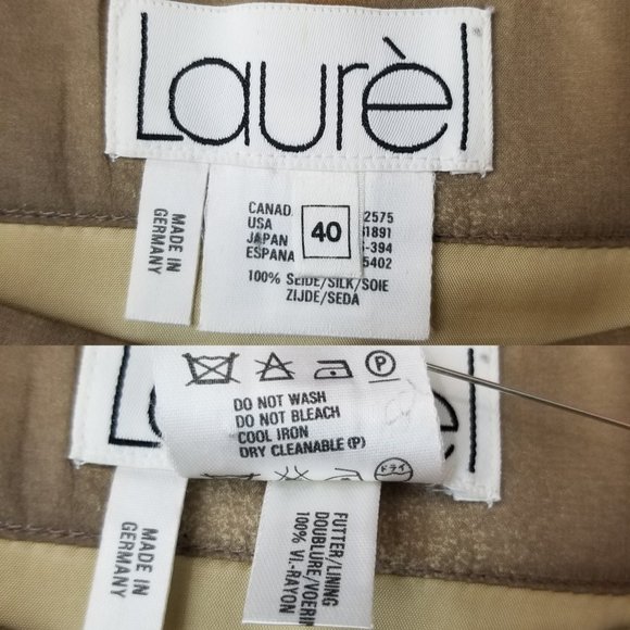 SOLD🌈1990s Laurèl oversized silk blouse & skirt - Picture 15 of 16